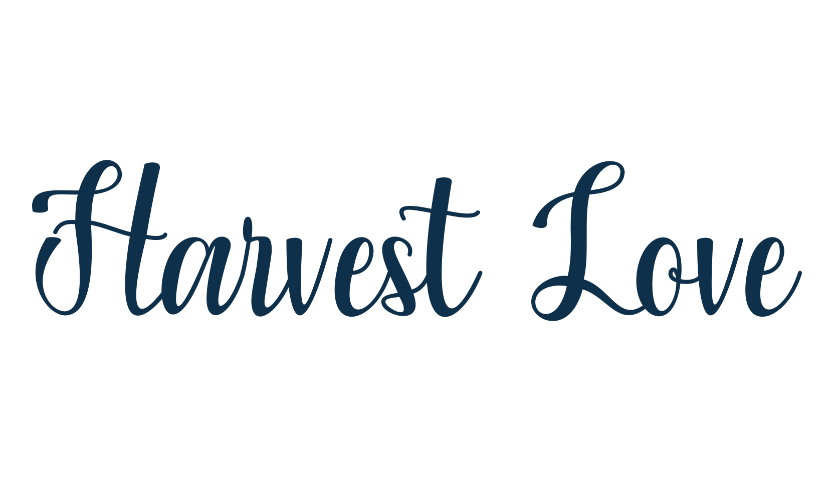 Harvest Love, script calligraphy fancy decorative font preview