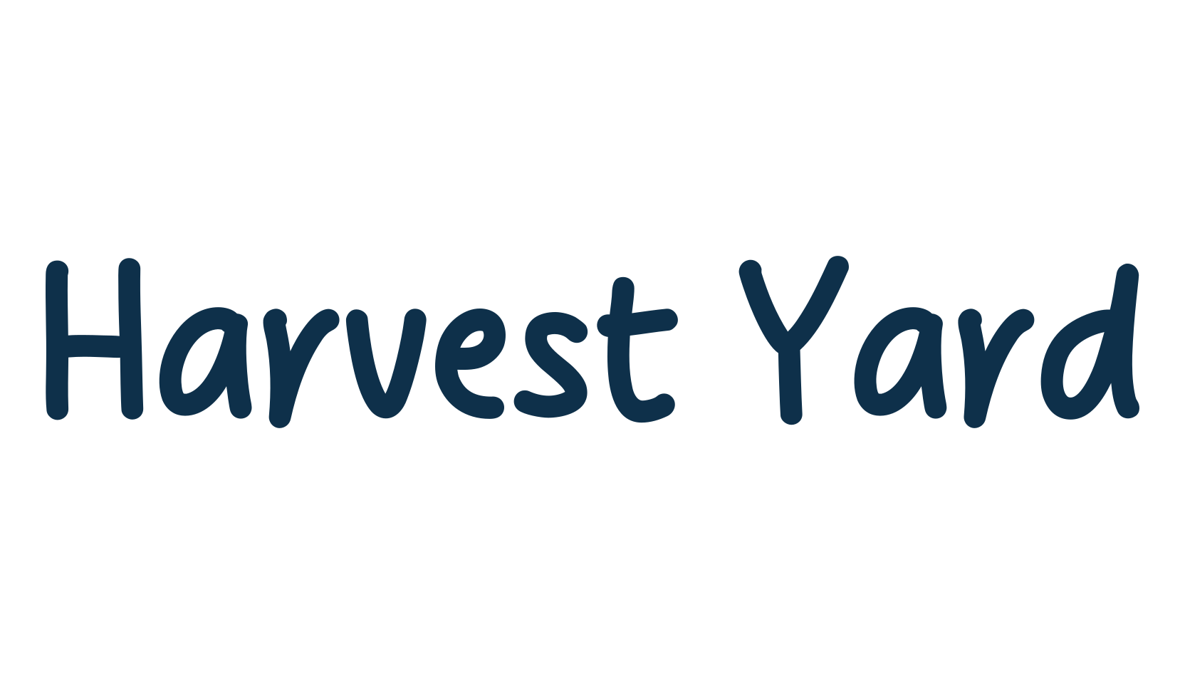 Harvest Yard, handwriting font preview