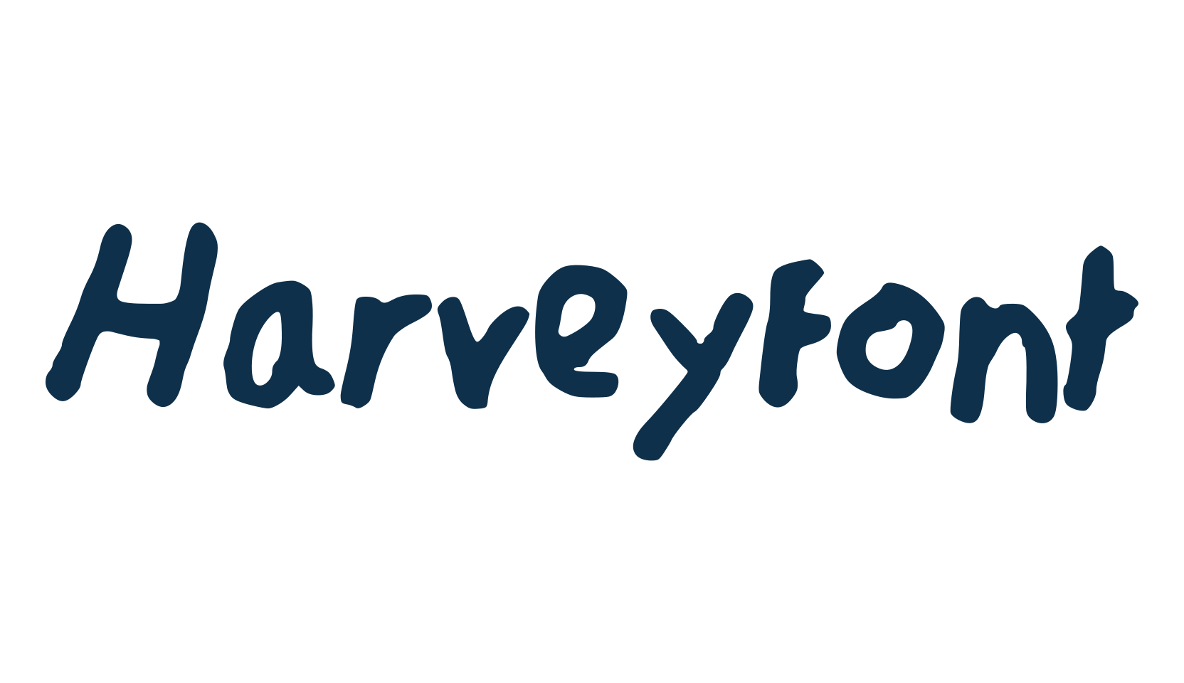 Harveyfont, script handwritten fancy decorative calligraphy font preview