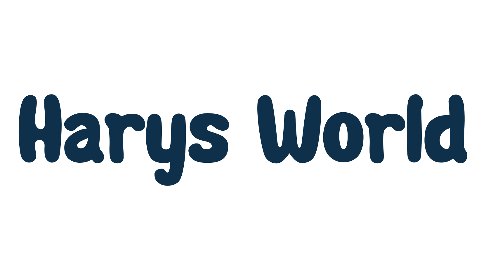 Harys World, groovy font preview