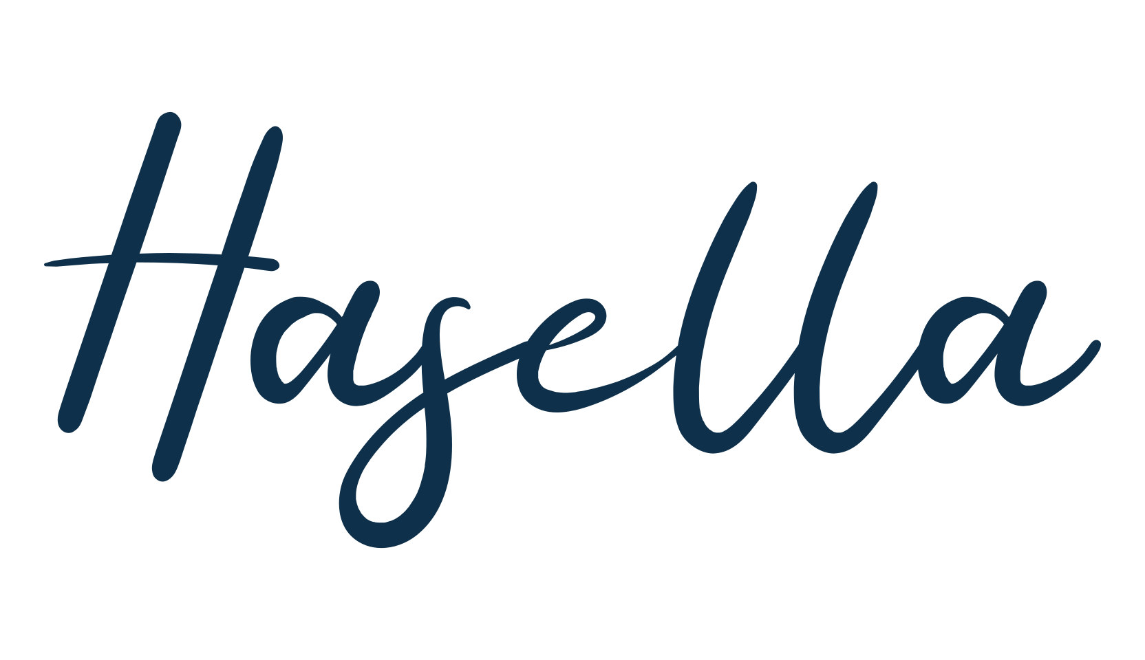Hasella, script handwritten fancy decorative calligraphy font preview