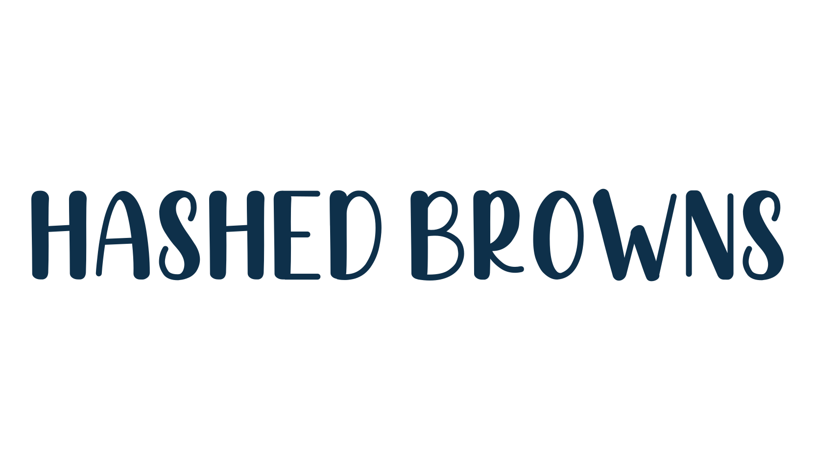 Hashed Browns, fancy various decorative font preview