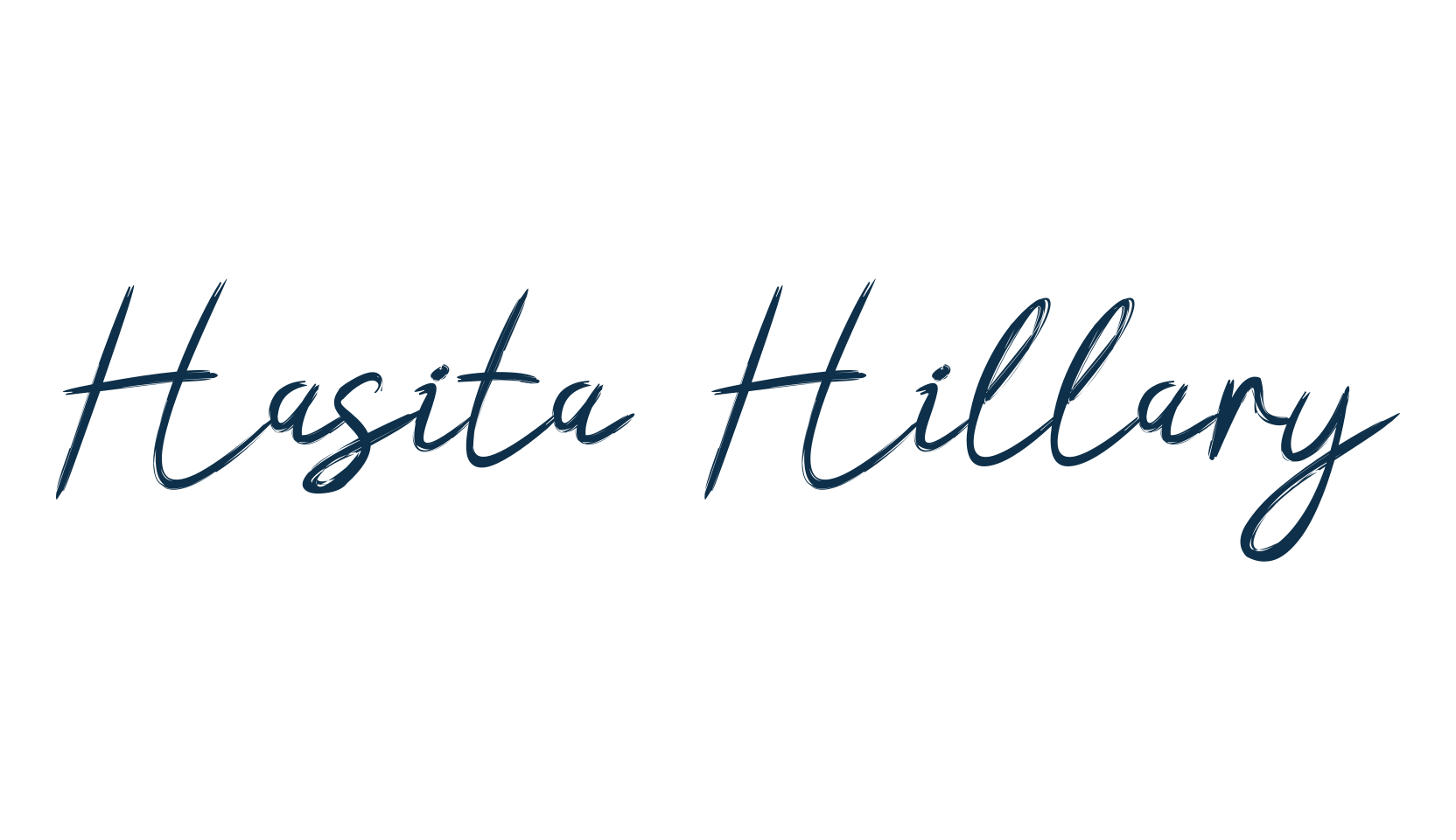 Hasita Hillary, script handwritten fancy decorative calligraphy font preview