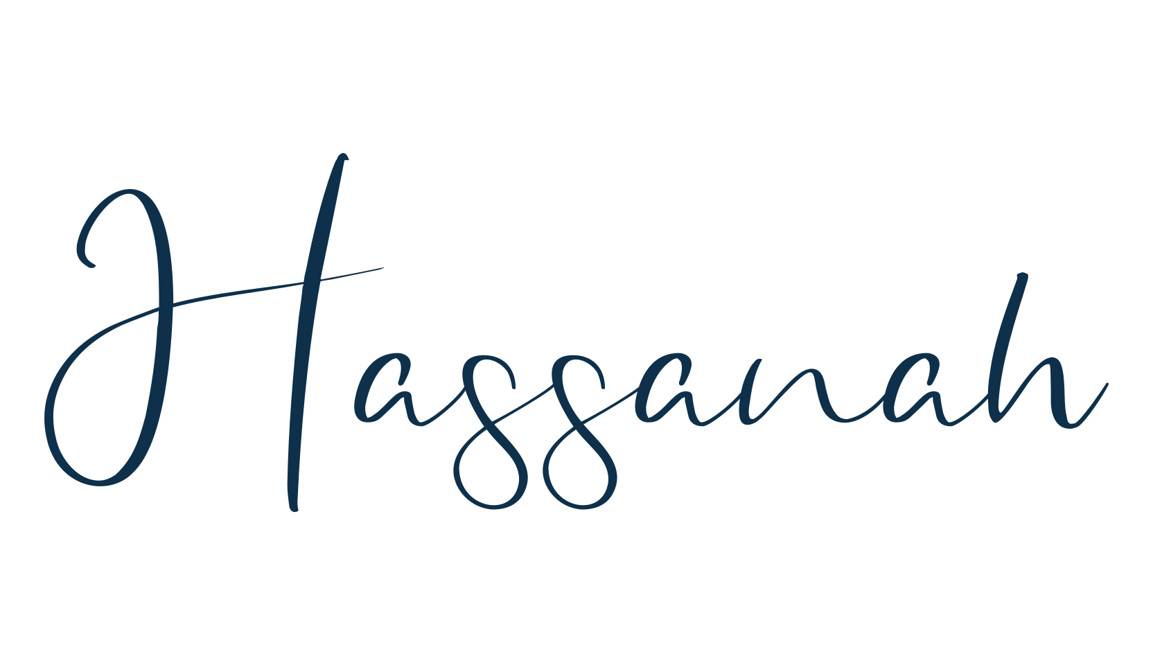 Hassanah, handwriting font preview