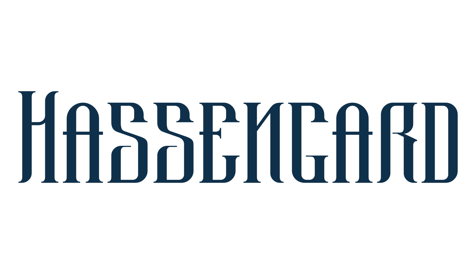 Hassengard, fancy retro decorative font preview
