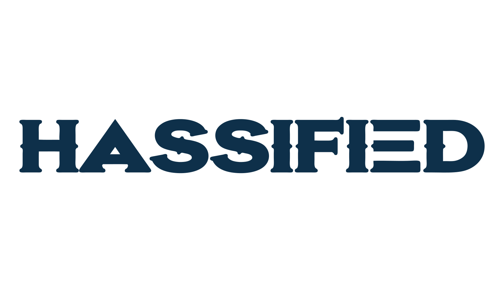 Hassified, fancy retro decorative font preview