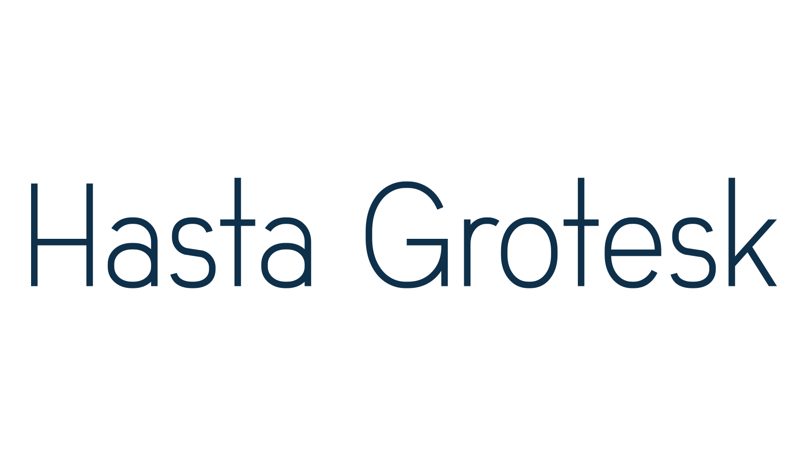 Hasta Grotesk, basic sans serif font preview