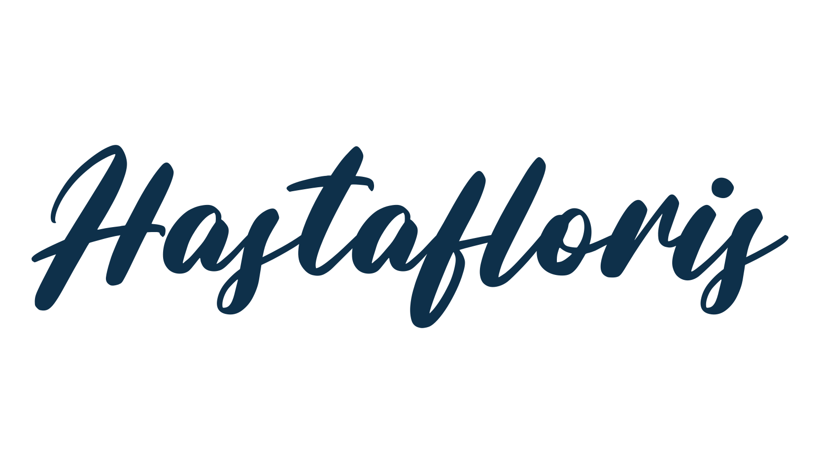 Hastafloris, script brush fancy decorative calligraphy font preview