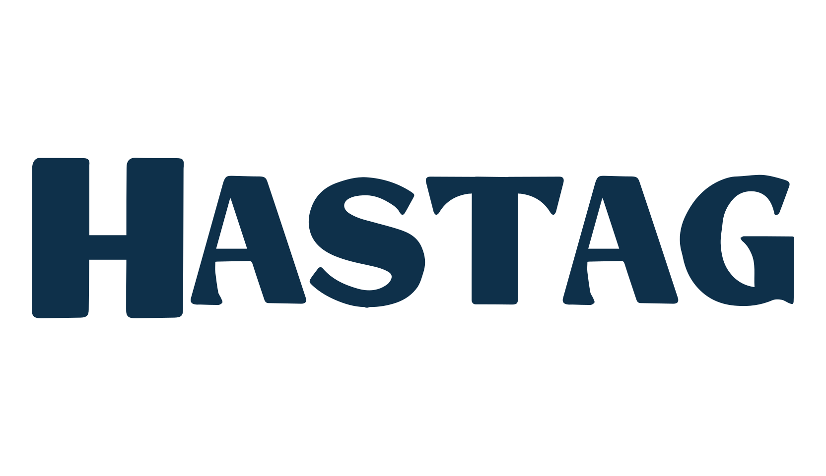 Hastag, retro font preview