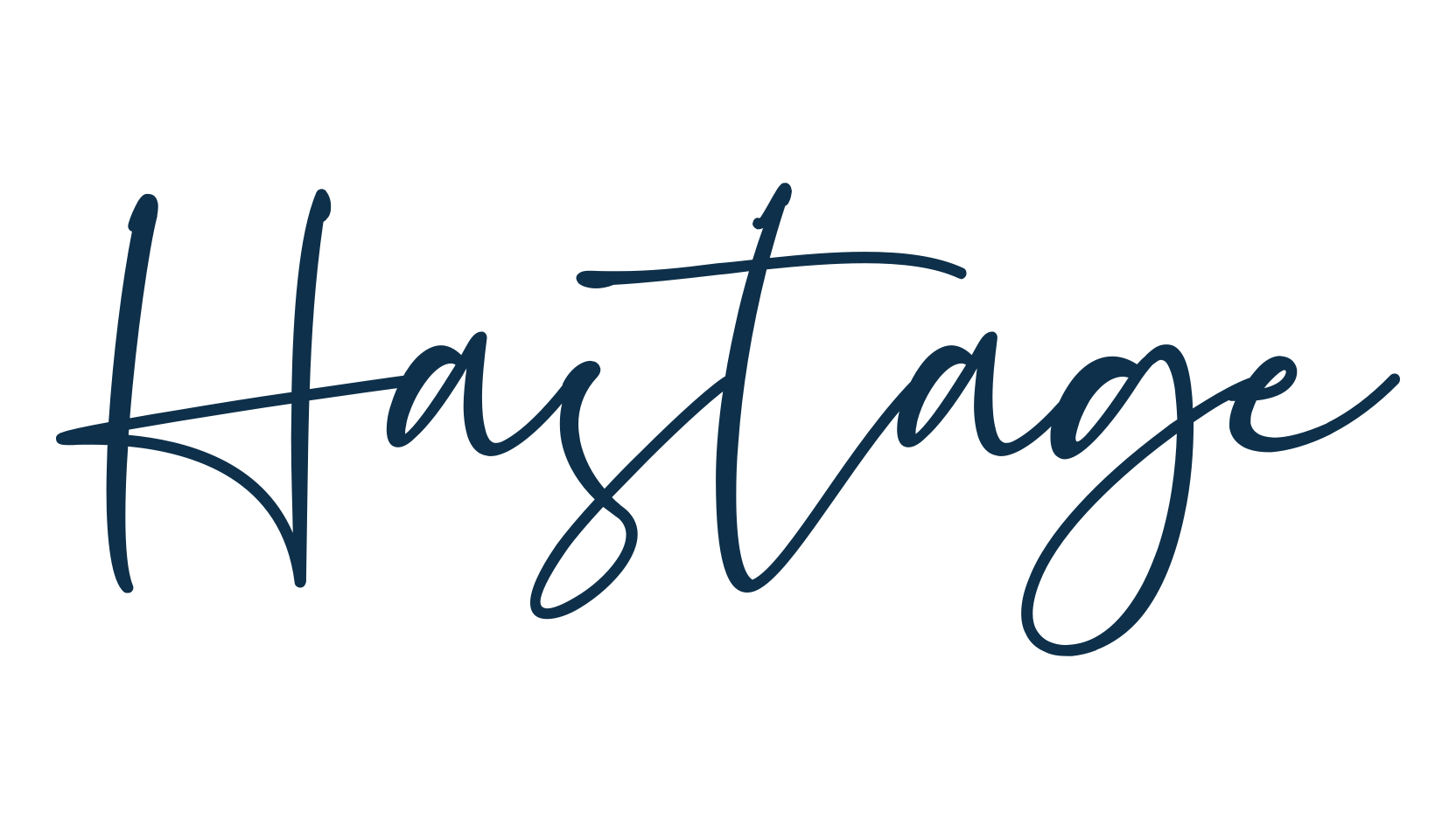 Hastage, handwriting font preview