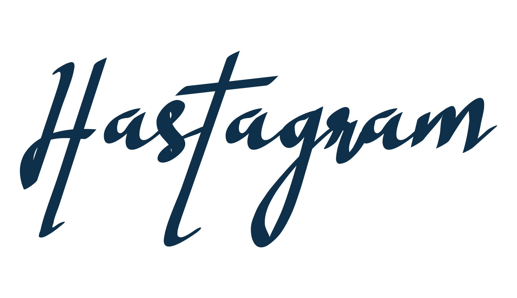Hastagram, various font preview