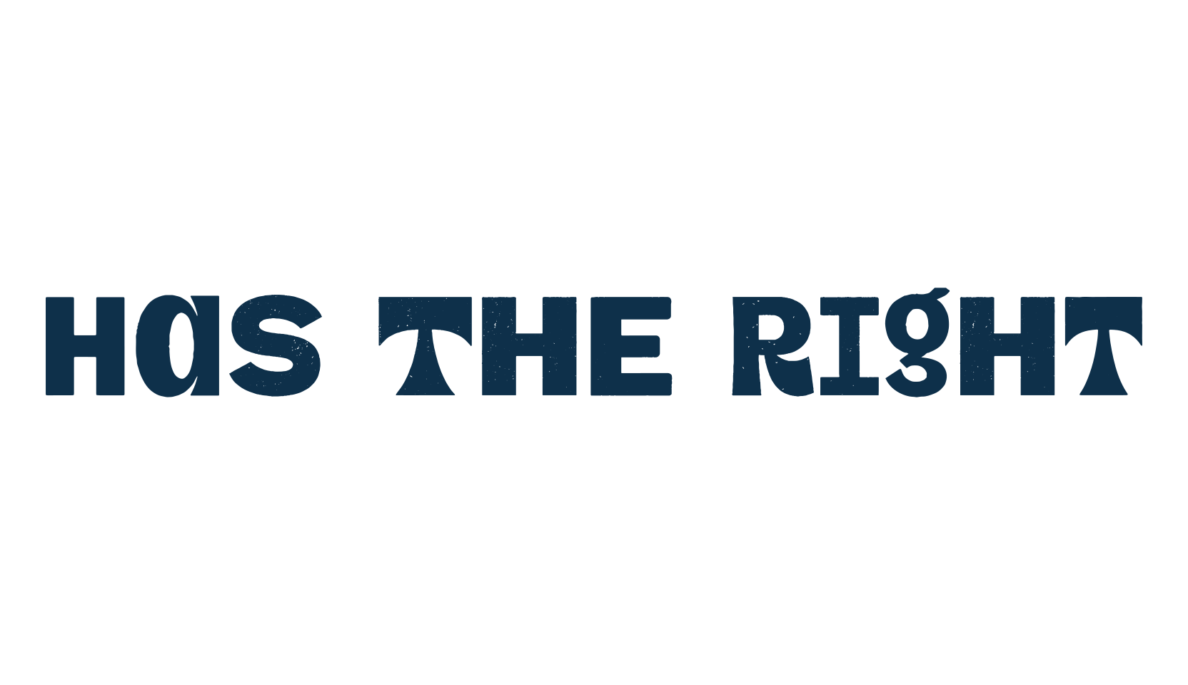 Has The Right, fancy various decorative font preview