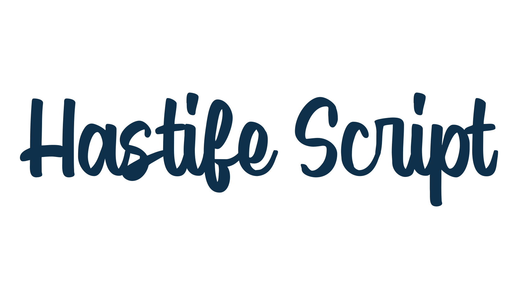 Hastife Script, script handwritten fancy decorative calligraphy font preview