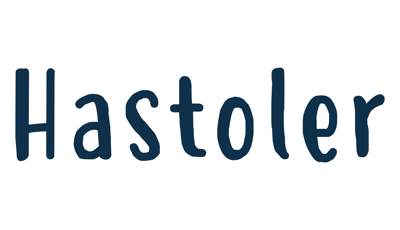 Hastoler, handwriting font preview
