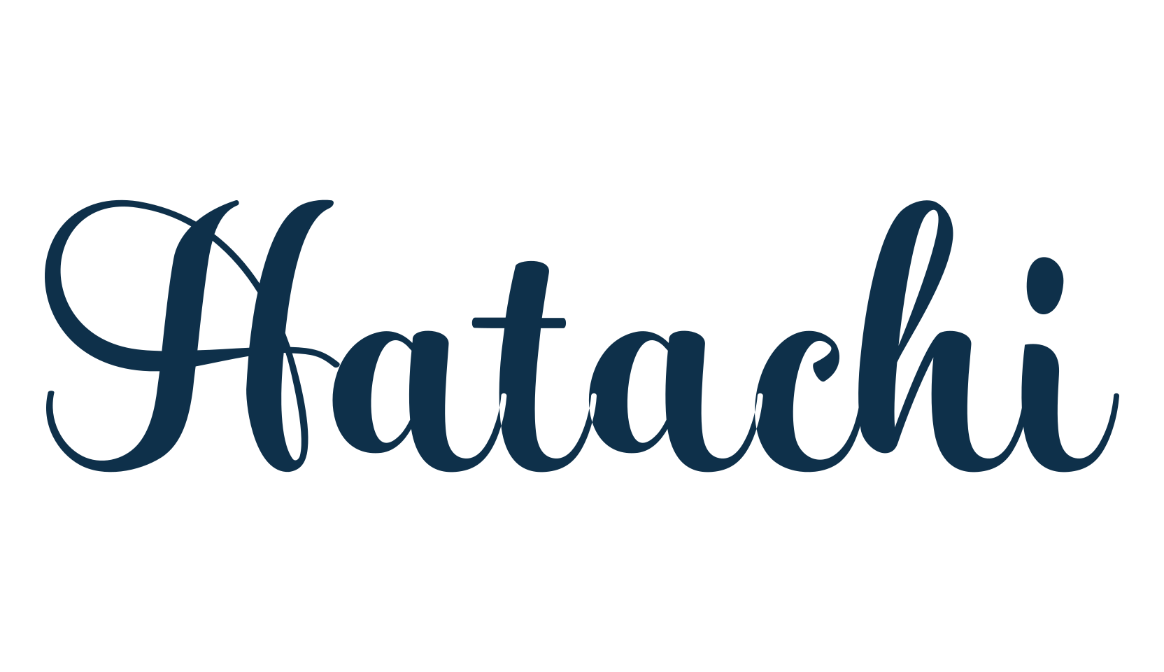 Hatachi, calligraphy font preview
