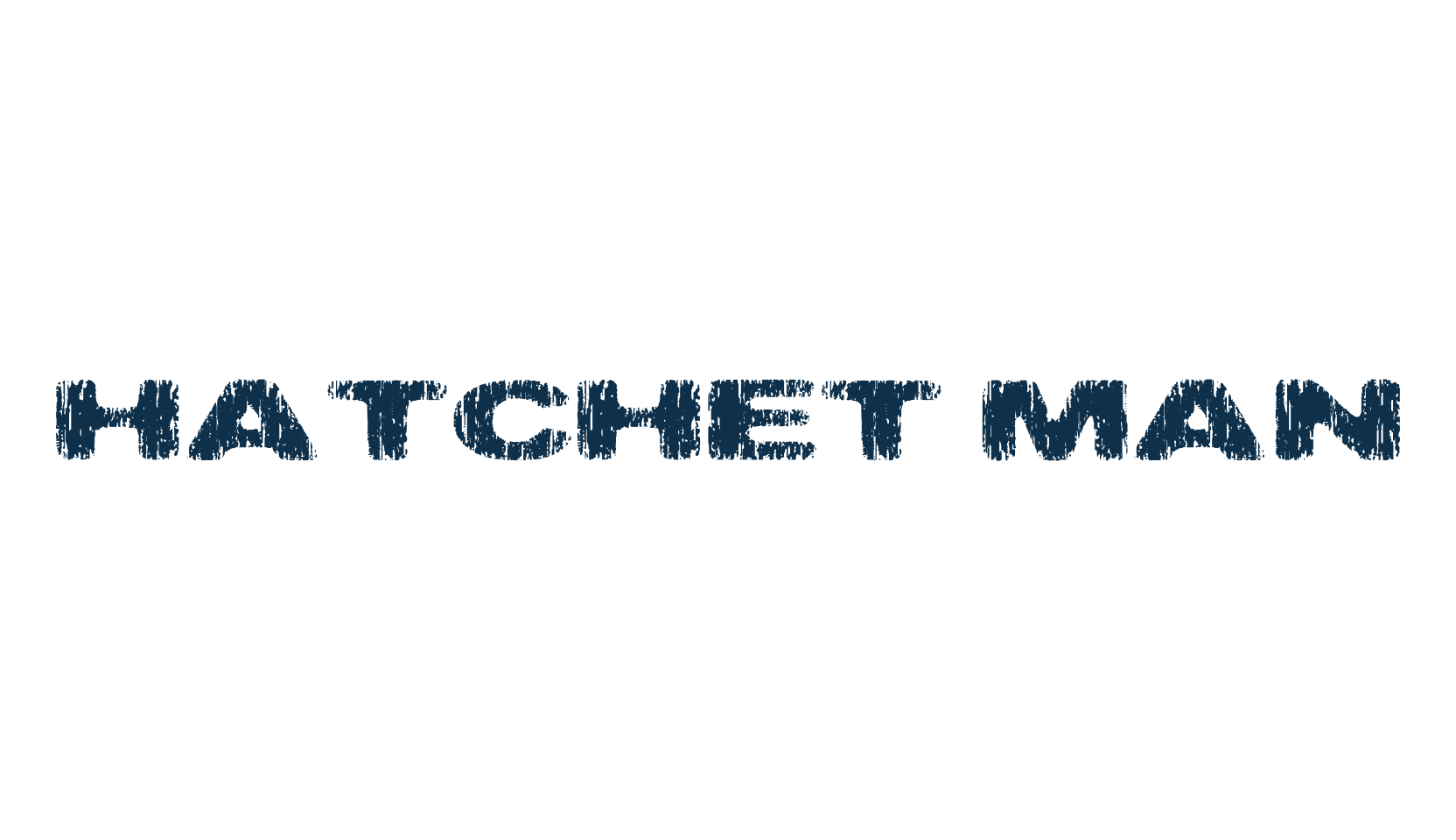 Hatchet Man, fancy destroy decorative font preview