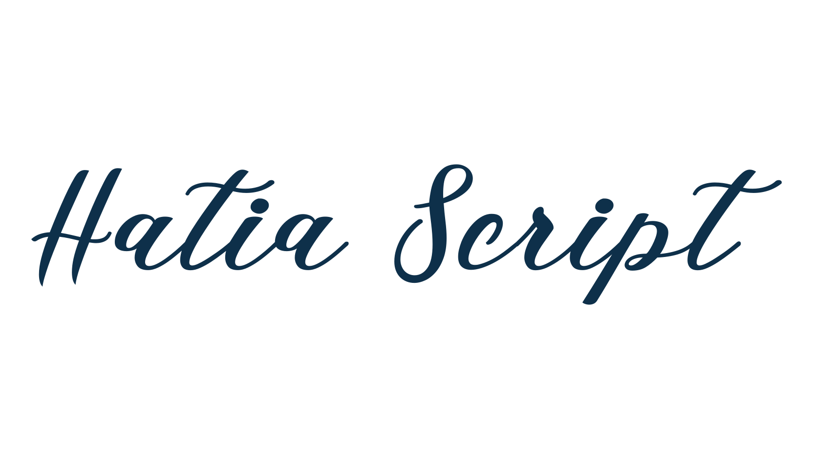 Hatia Script, fancy various decorative script calligraphy font preview