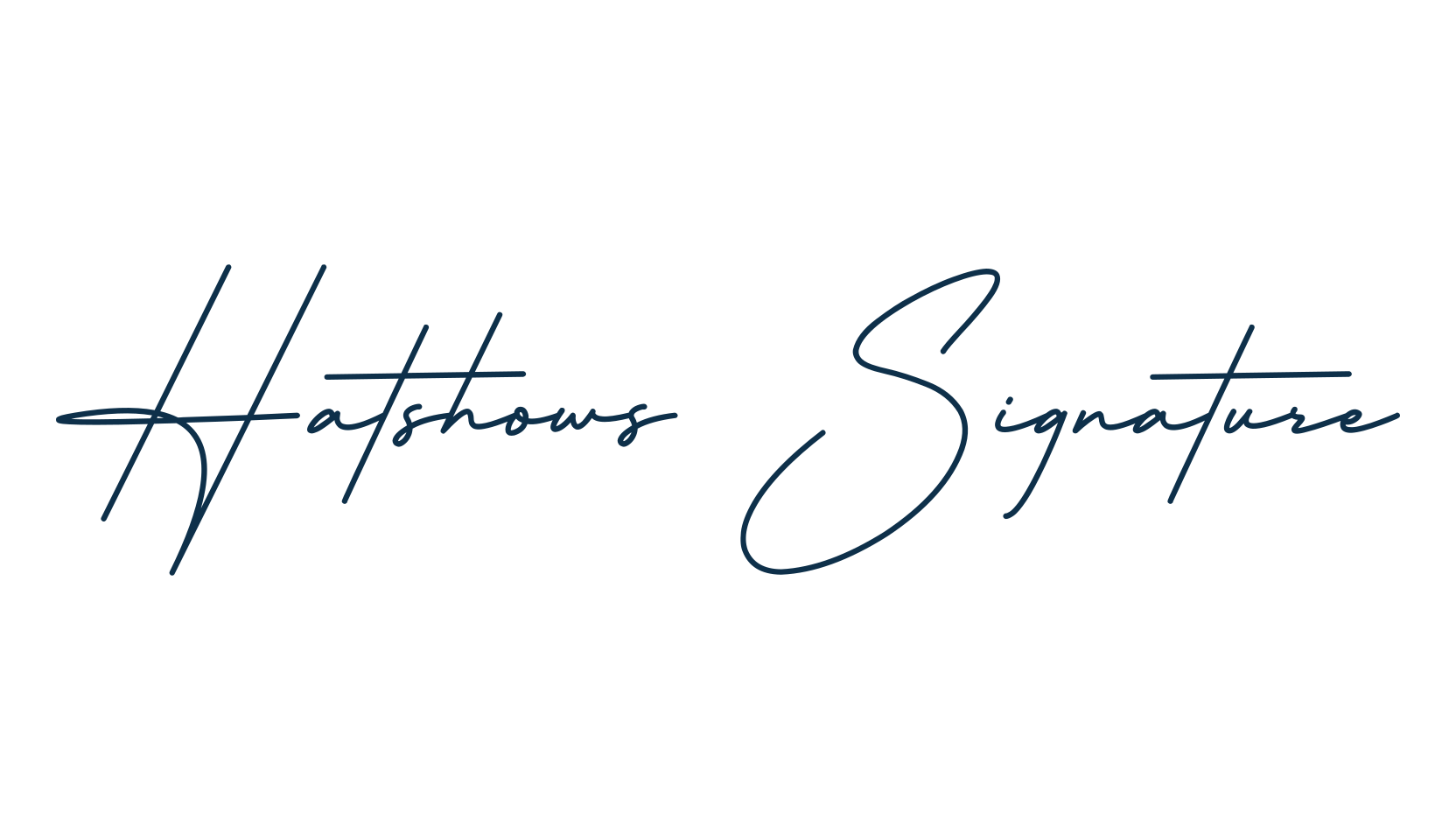 Hatshows Signature, script handwritten fancy decorative calligraphy font preview
