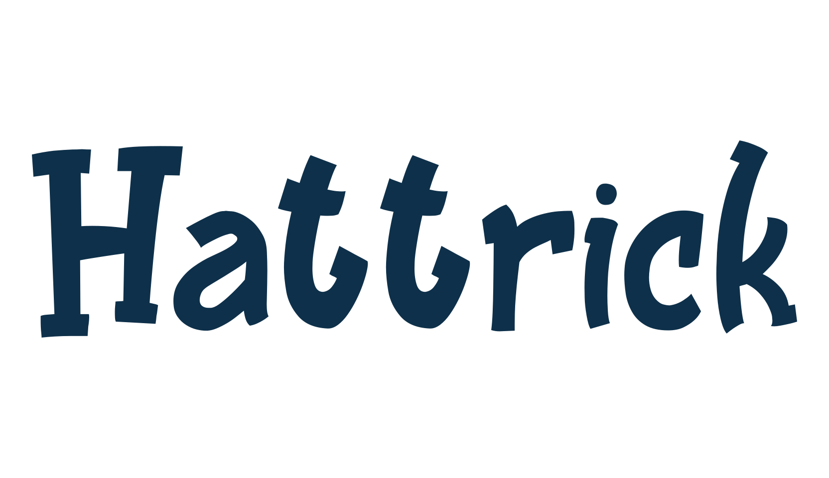 Hattrick, fancy cartoon decorative font preview