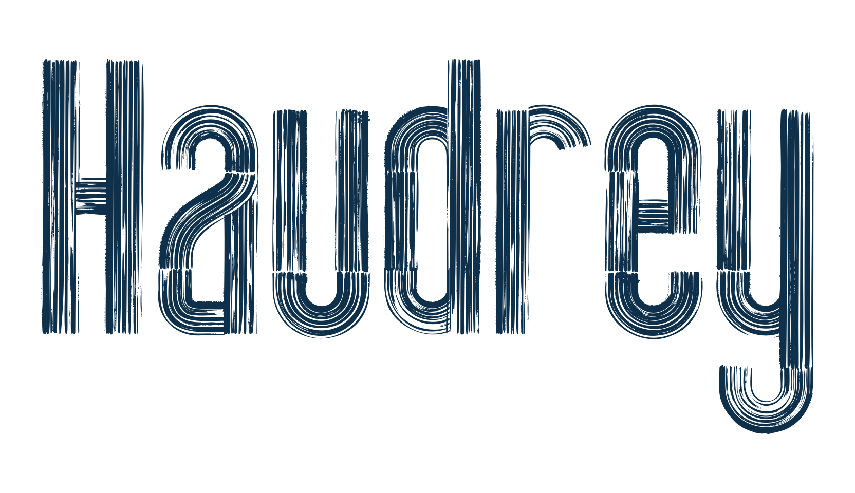 Haudrey, eroded font preview