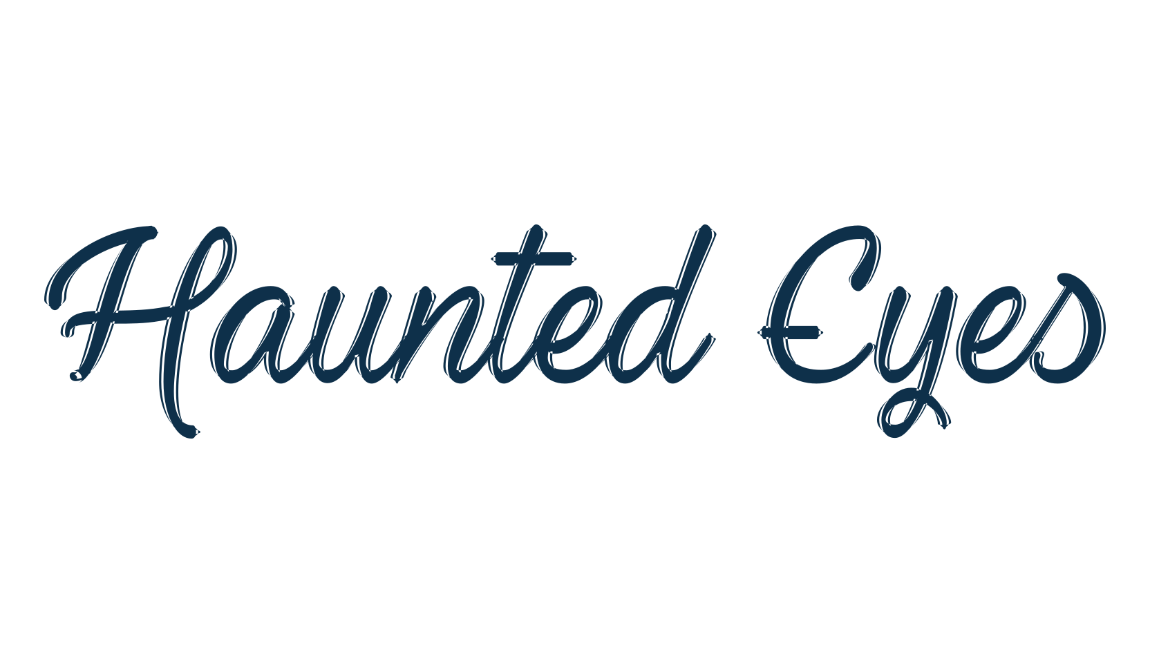 Haunted Eyes, display market font preview