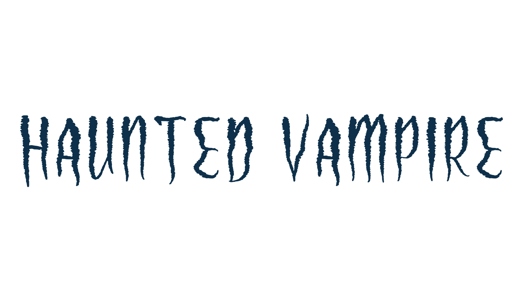 Haunted Vampire, fancy decorative font preview