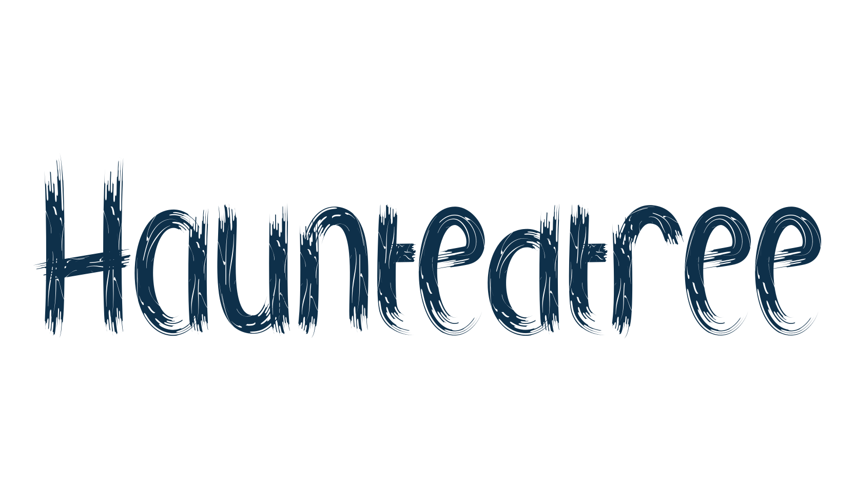 Hauntedtree, fancy decorative font preview