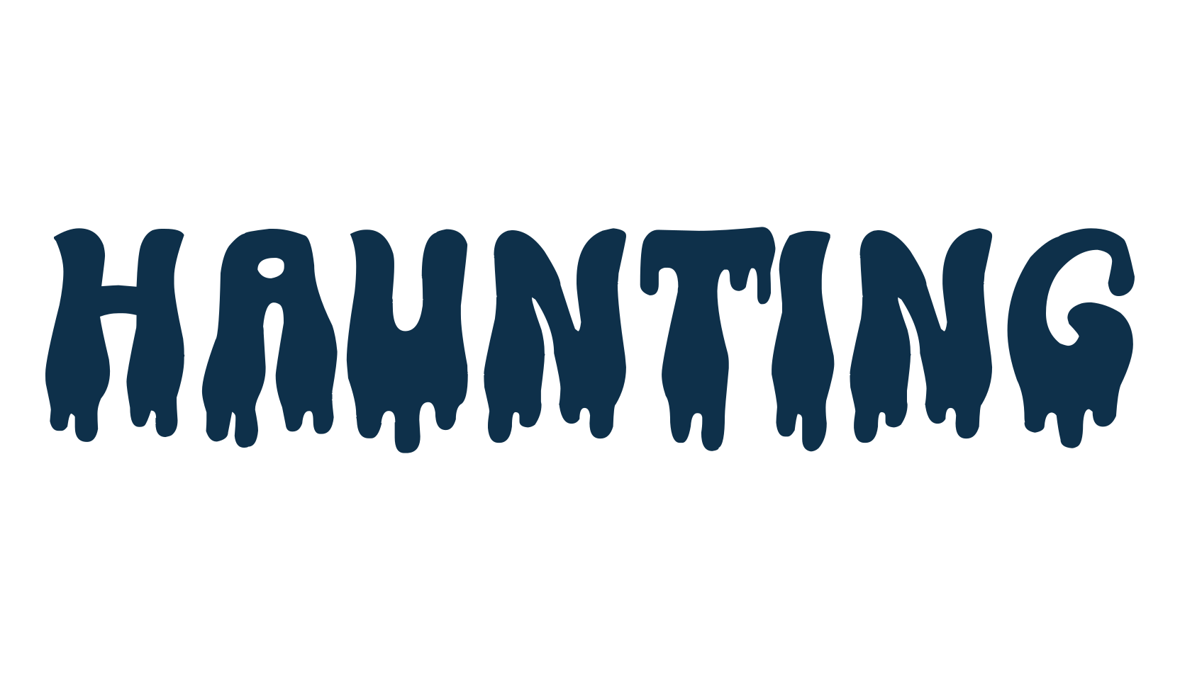Haunting (haunting-3), fancy decorative font preview