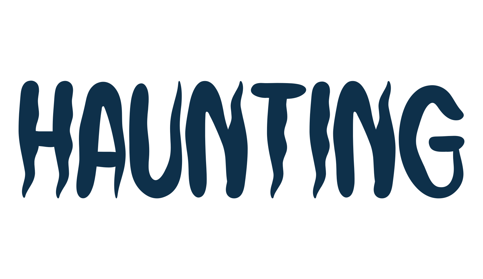 Haunting (haunting-4), fancy decorative font preview