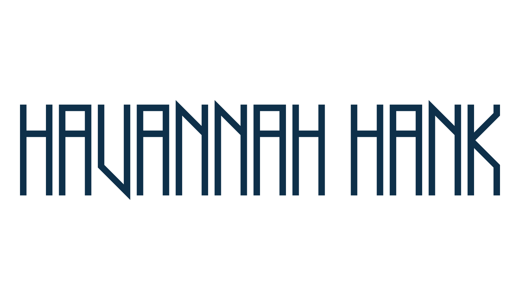Havannah Hank, fancy various techno sci-fi font preview