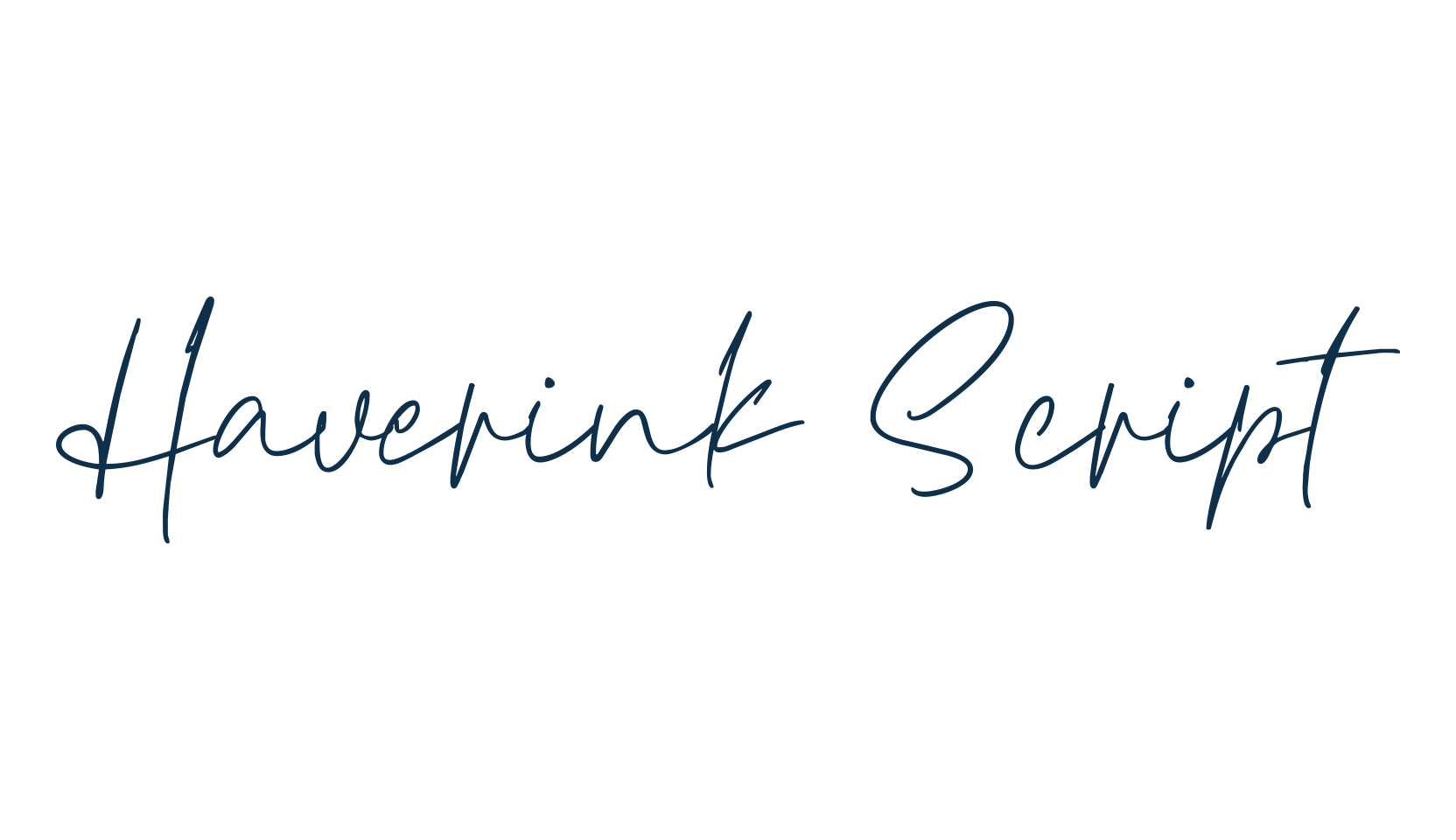 Haverink Script, script handwritten fancy decorative calligraphy font preview
