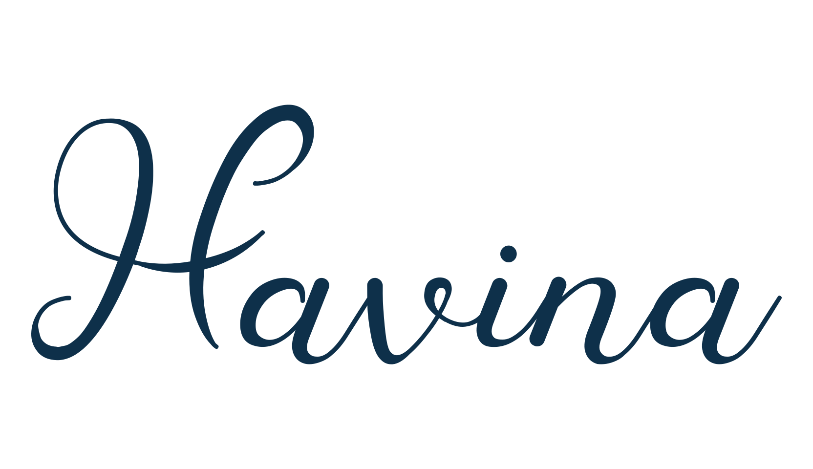 Havina, calligraphy font preview