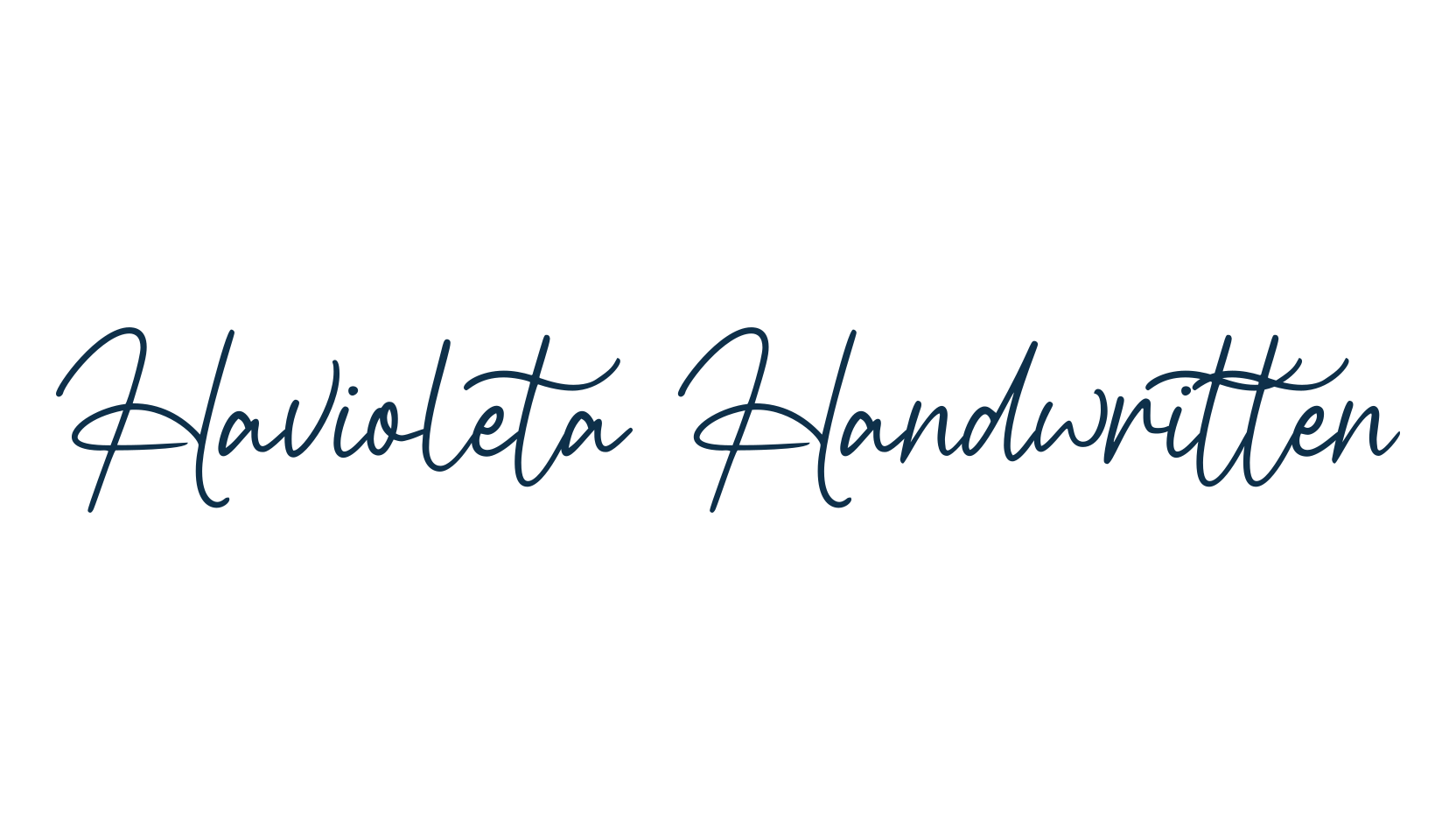 Havioleta Handwritten, handwriting font preview