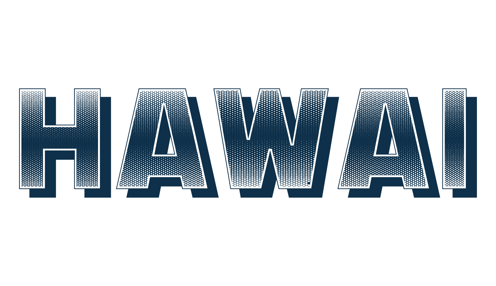 Hawai, various font preview