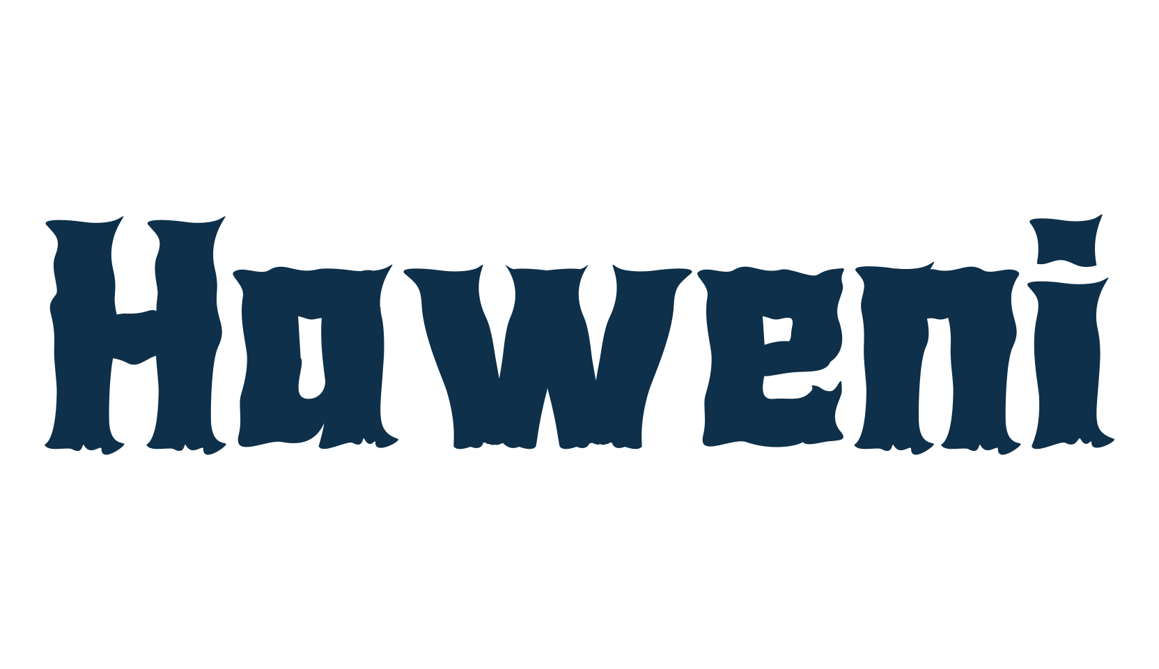 Haweni, fancy decorative font preview