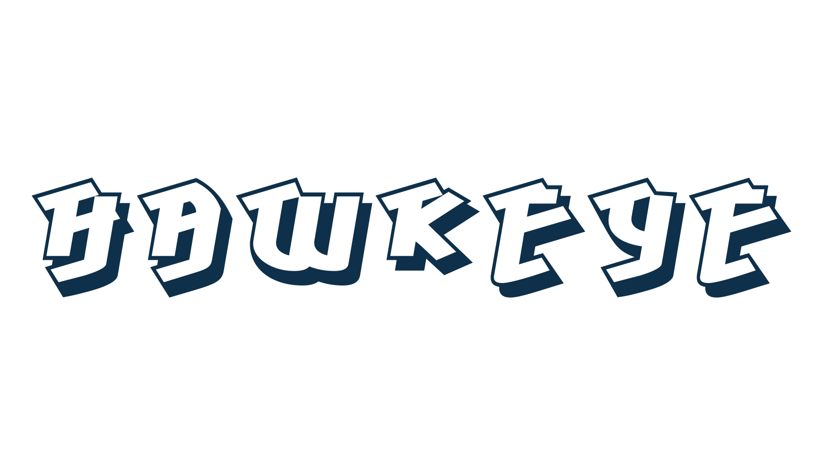 Hawkeye (hawkeye), graffiti font preview