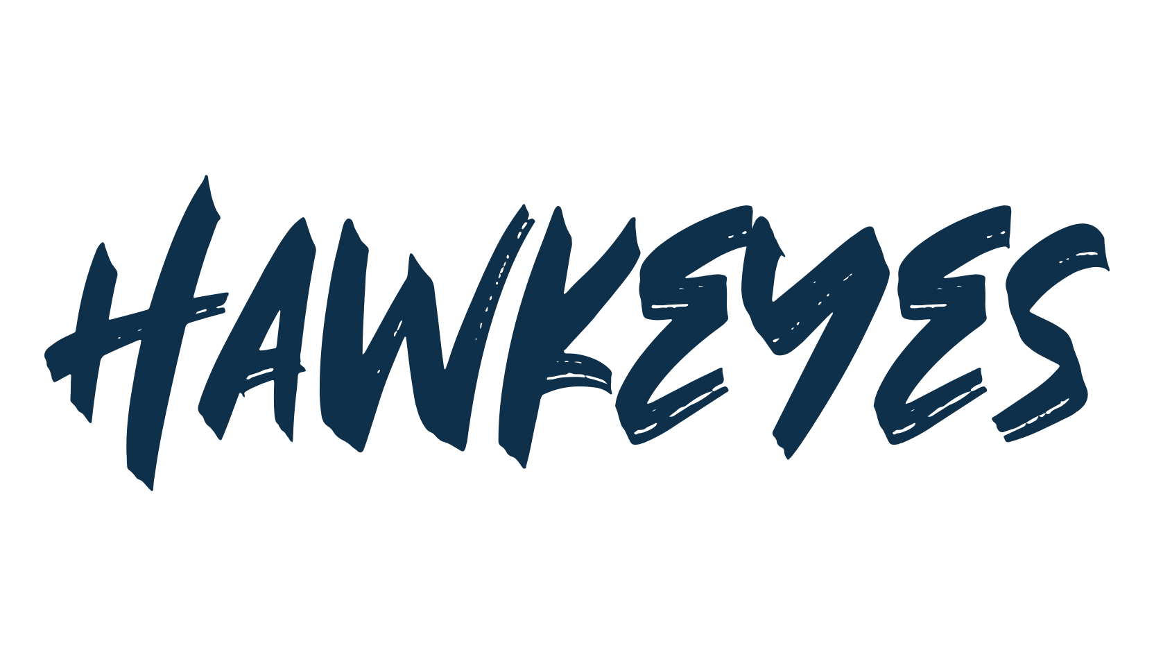Hawkeyes, brush font preview