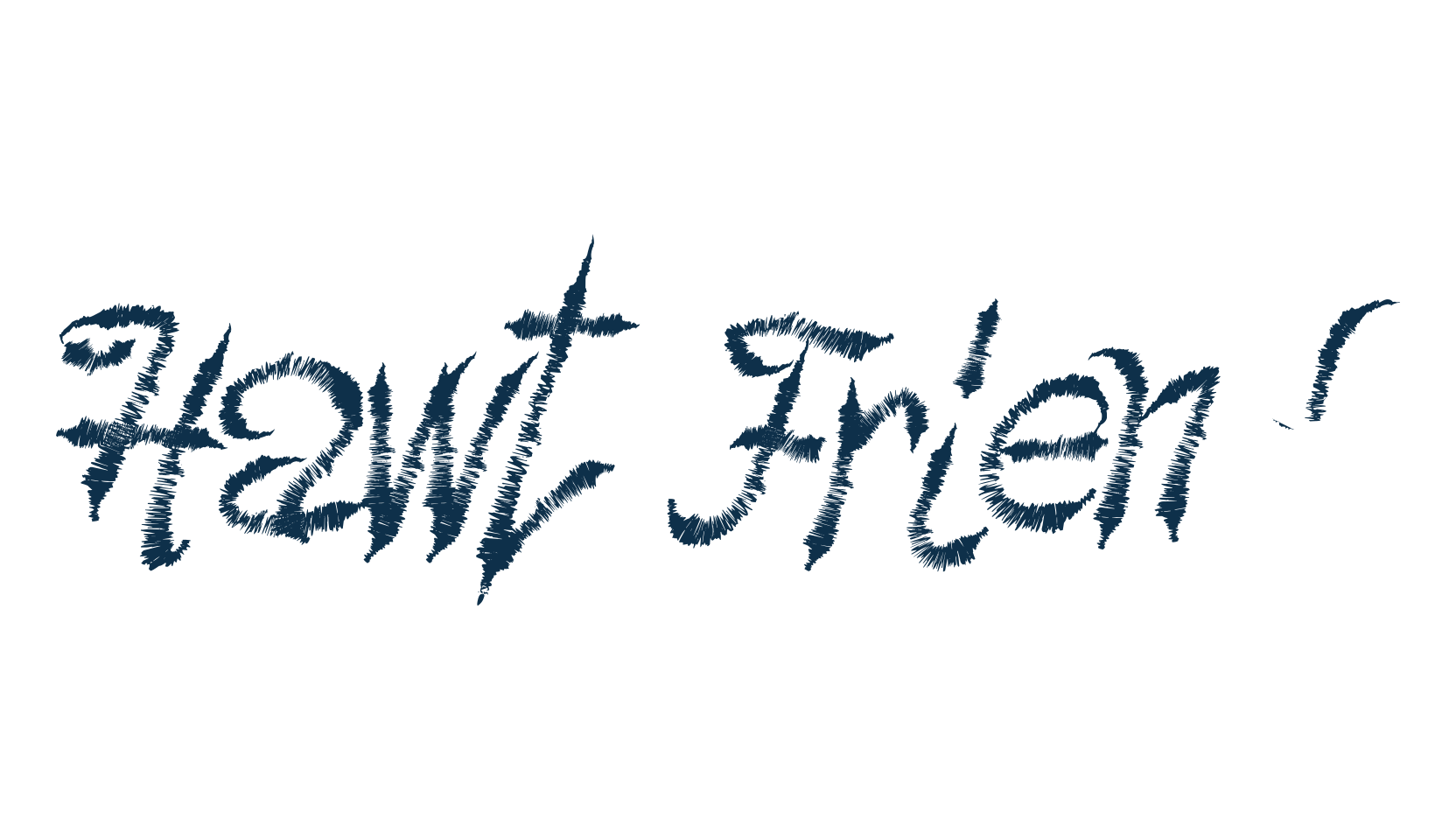 Hawt Friend, fancy decorative font preview