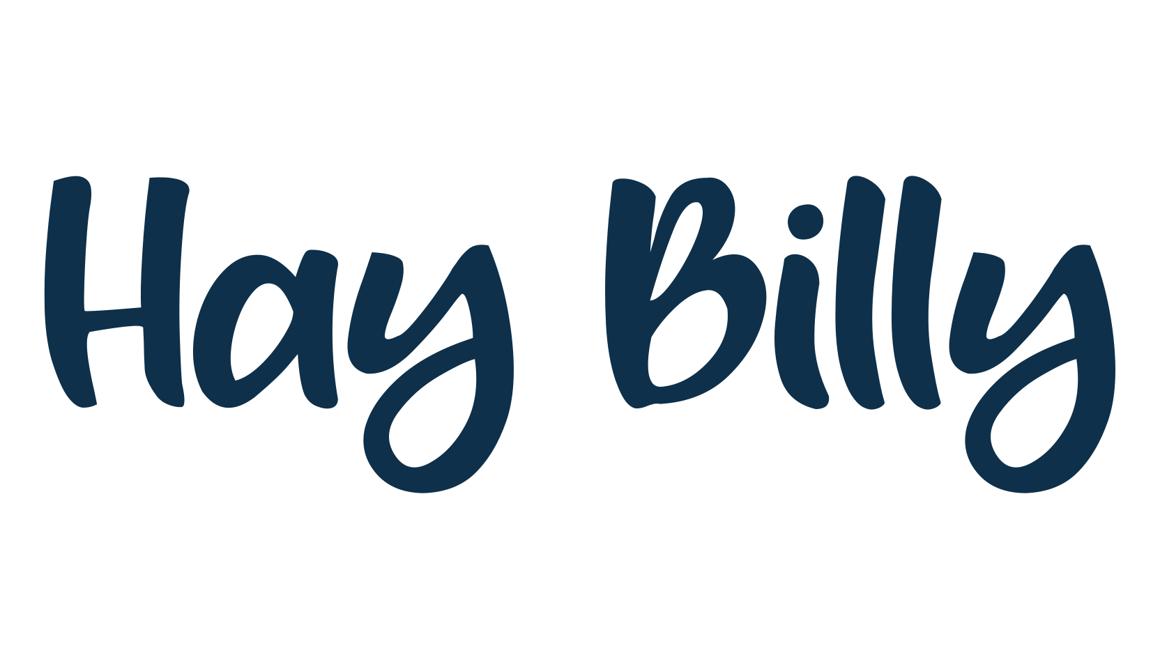 Hay Billy, various font preview