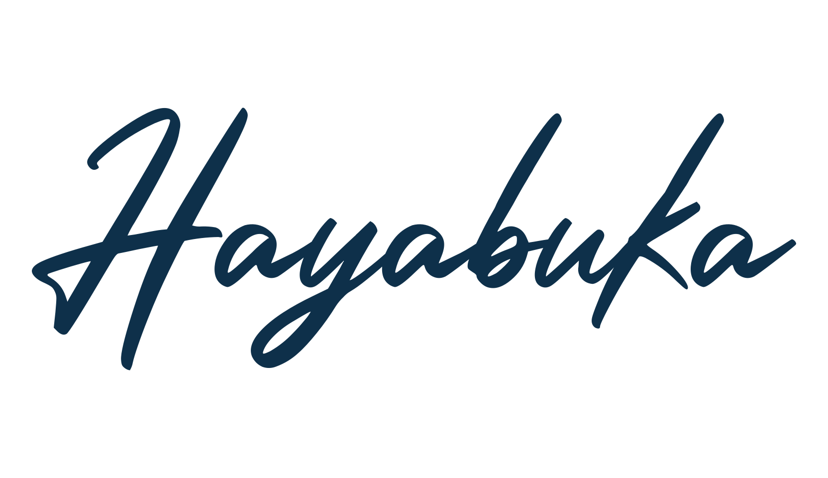 Hayabuka, script handwritten fancy decorative calligraphy font preview