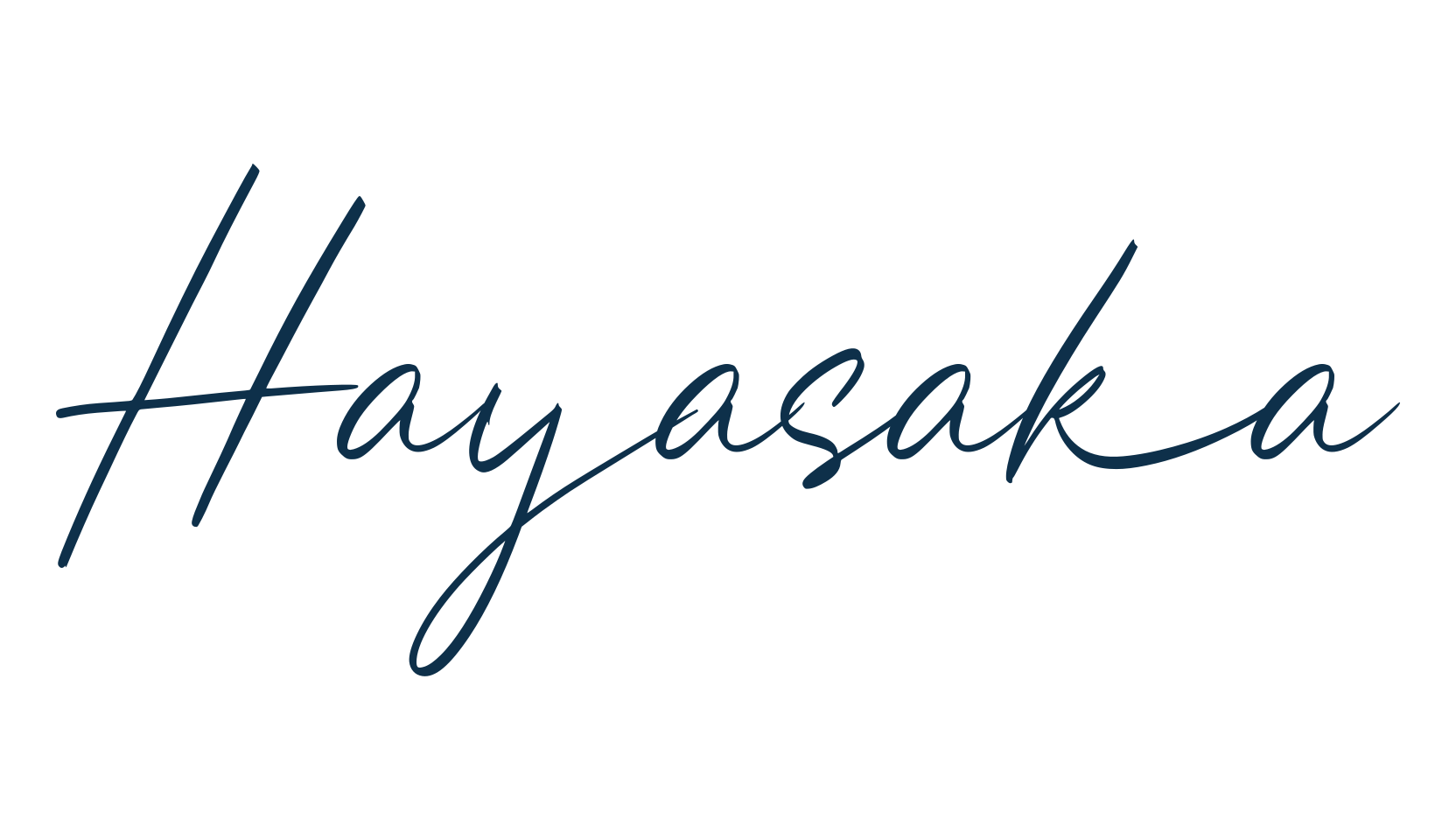 Hayasaka, handwriting font preview
