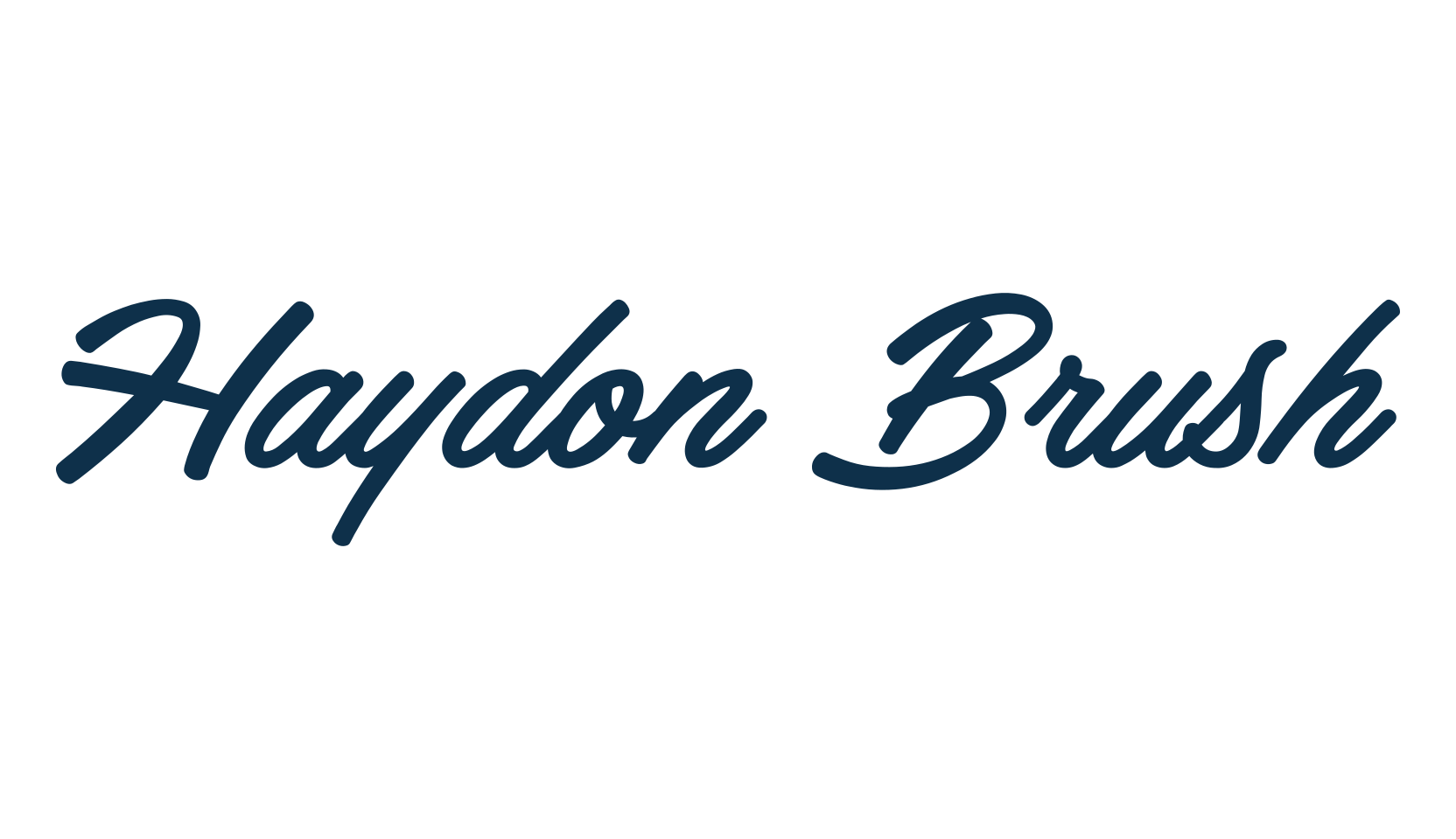 Haydon Brush, script brush fancy decorative calligraphy font preview