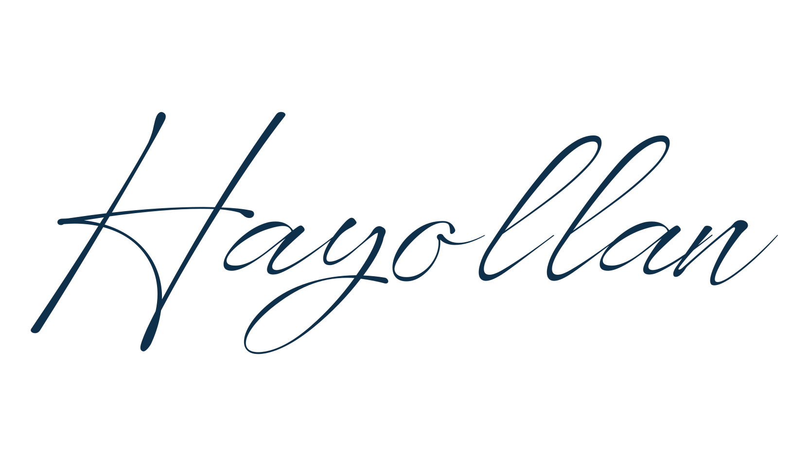 Hayollan, handwriting font preview