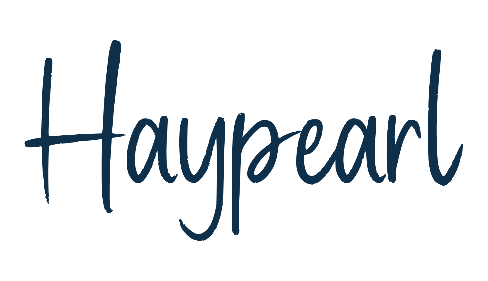 Haypearl, handwriting font preview