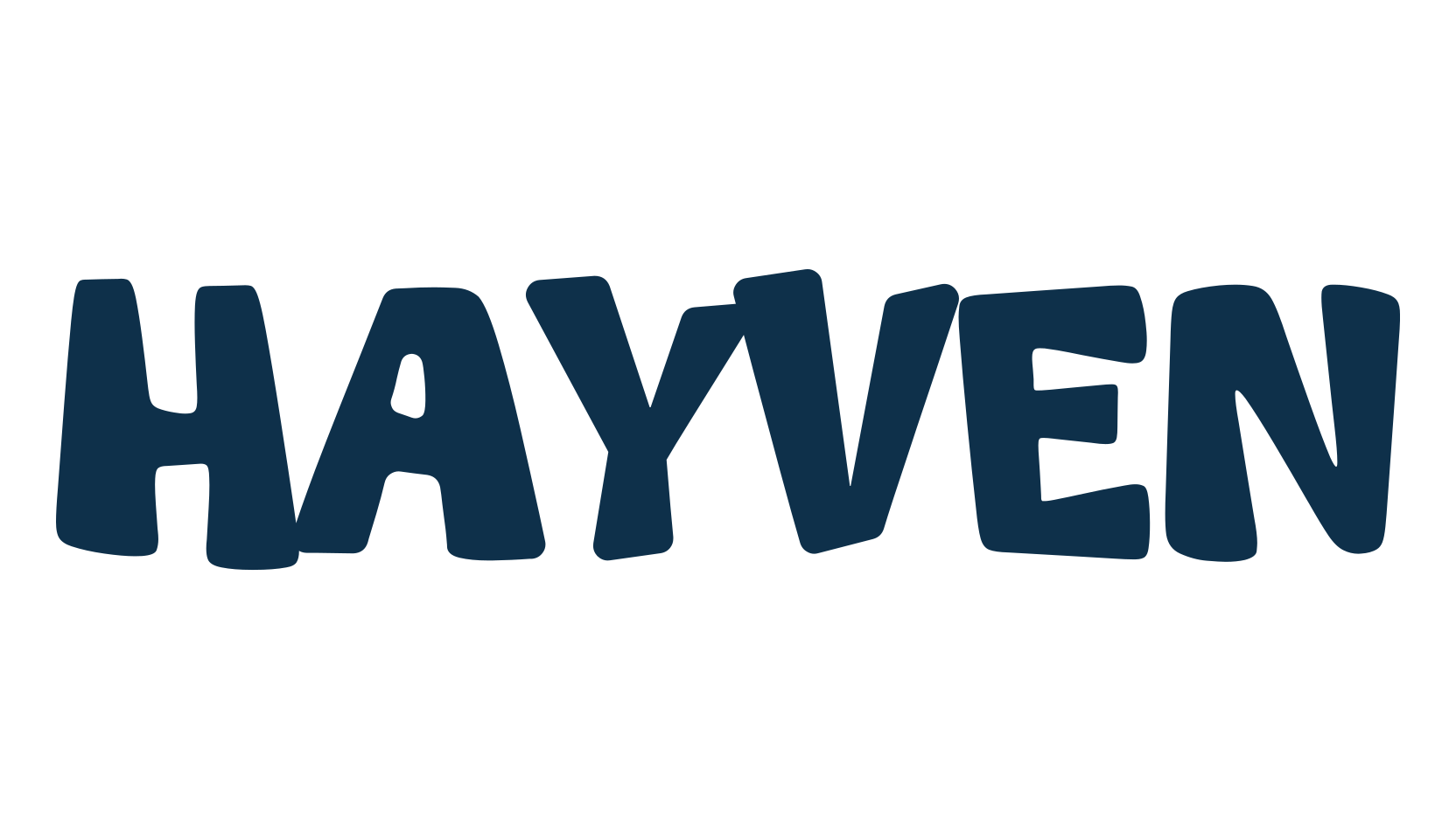 Hayven, cartoon font preview