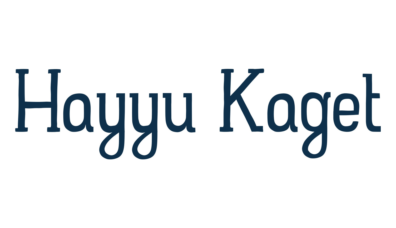 Hayyu Kaget, fancy various decorative font preview