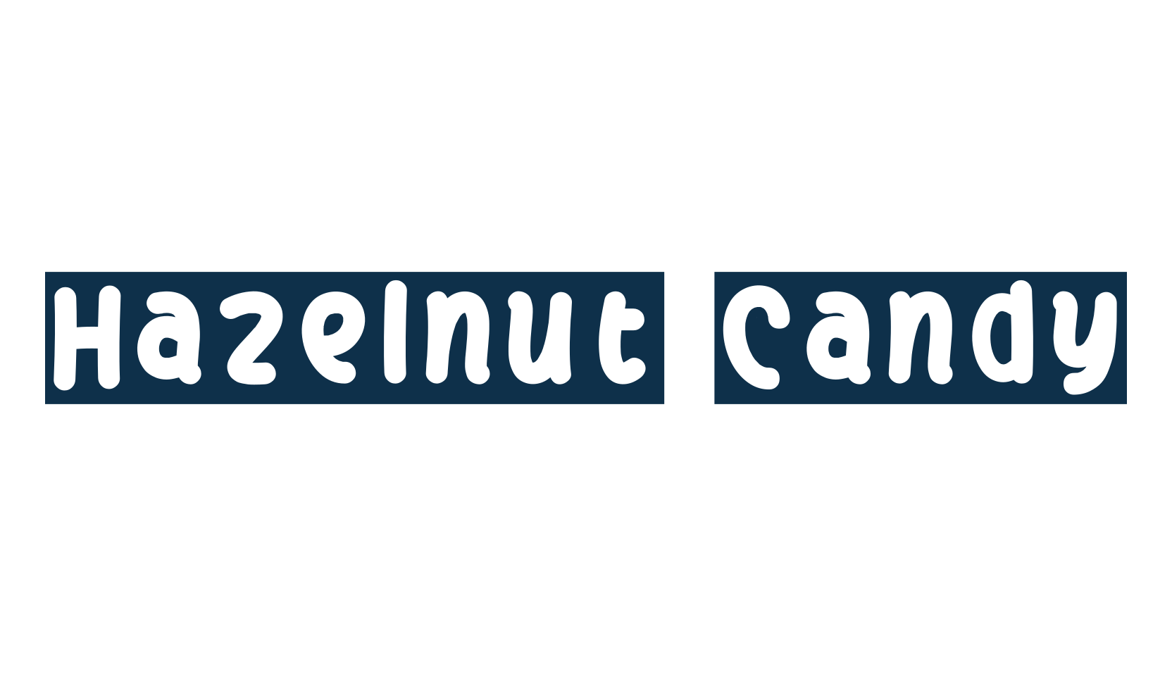 Hazelnut Candy, decorative font preview