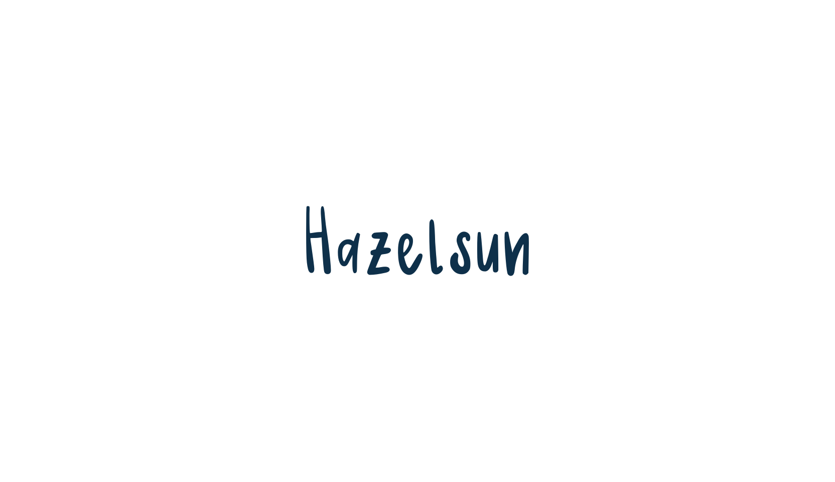 Hazelsun, handwriting font preview