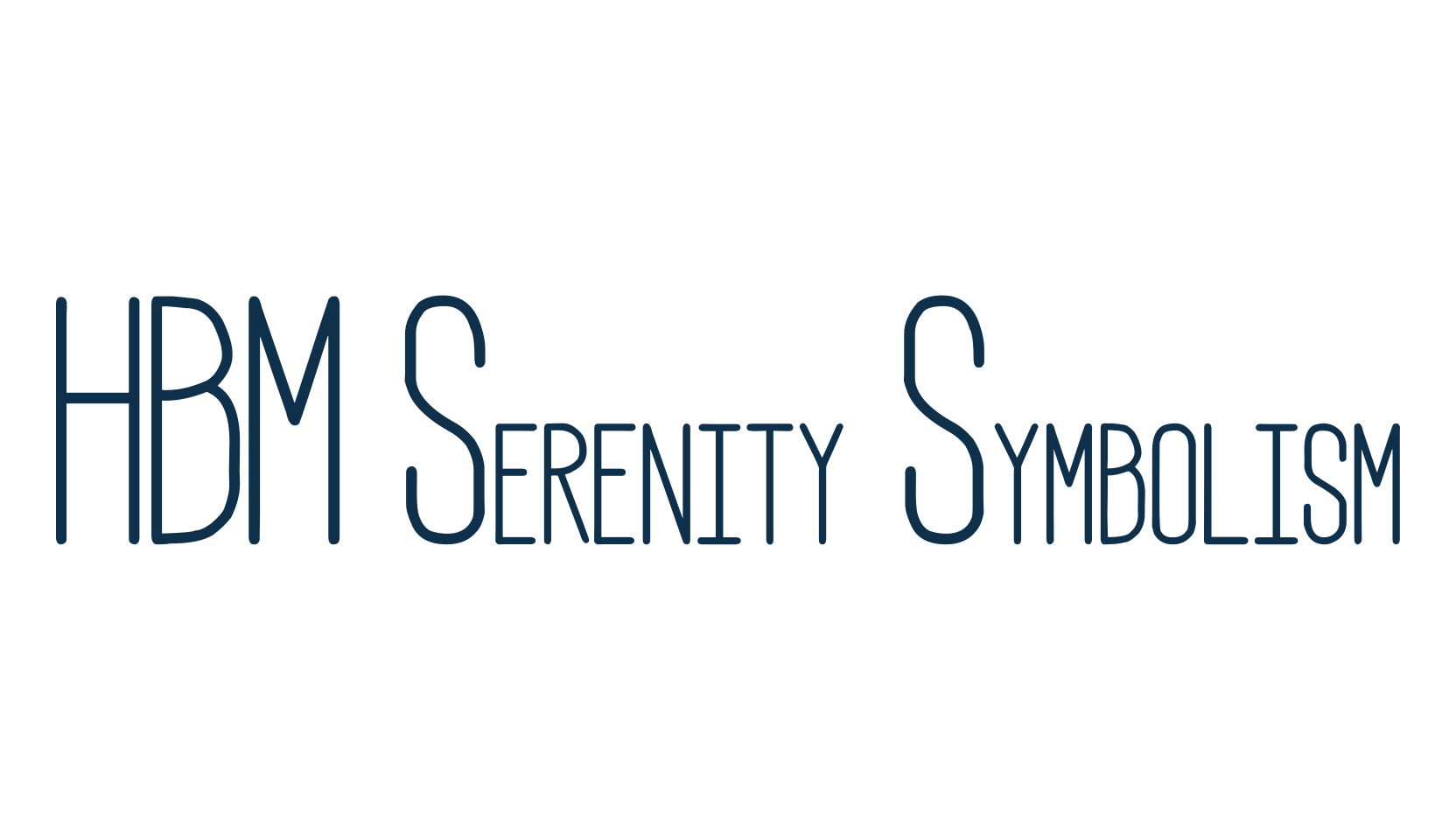HBM Serenity Symbolism, fancy decorative font preview