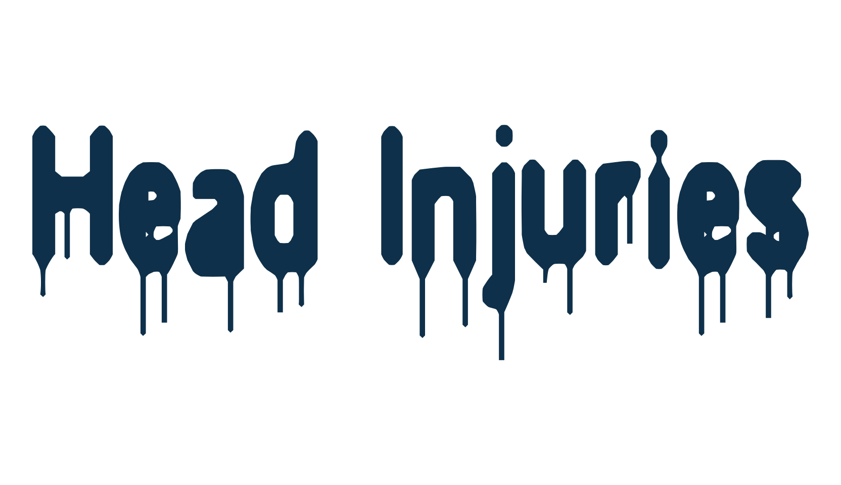 Head Injuries, holiday halloween fancy decorative horror font preview